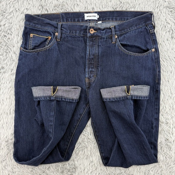 Taylor Stitch Jeans Men's 37x28.5 Selvedge Organic Cotton Linen Blend‎ Huckberry - Picture 1 of 14